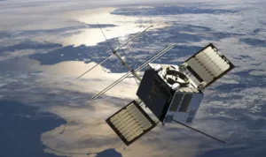 artist impression of satellite in space