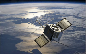 artist impression of satellite in space