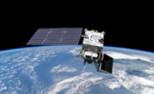 artist impression of satellite in space