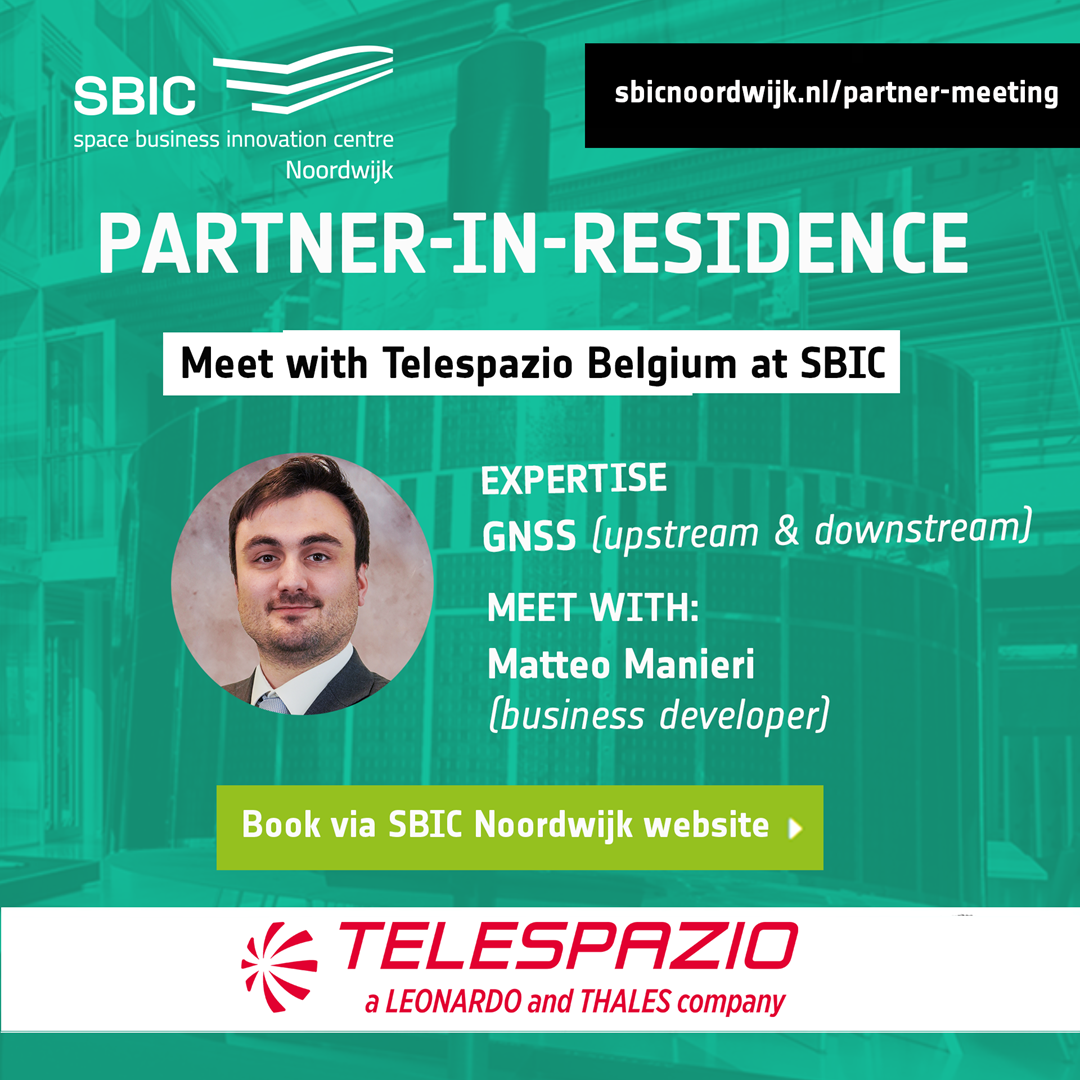partner-in-residence green visual with headshot