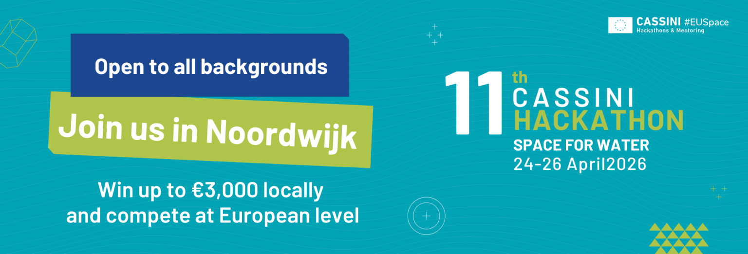 CASSINI Hackathon Space for Water 2026 promo banner