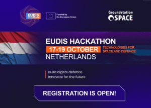 EUDIS hackathon promo visual calling for participants to strengthen defence innovation