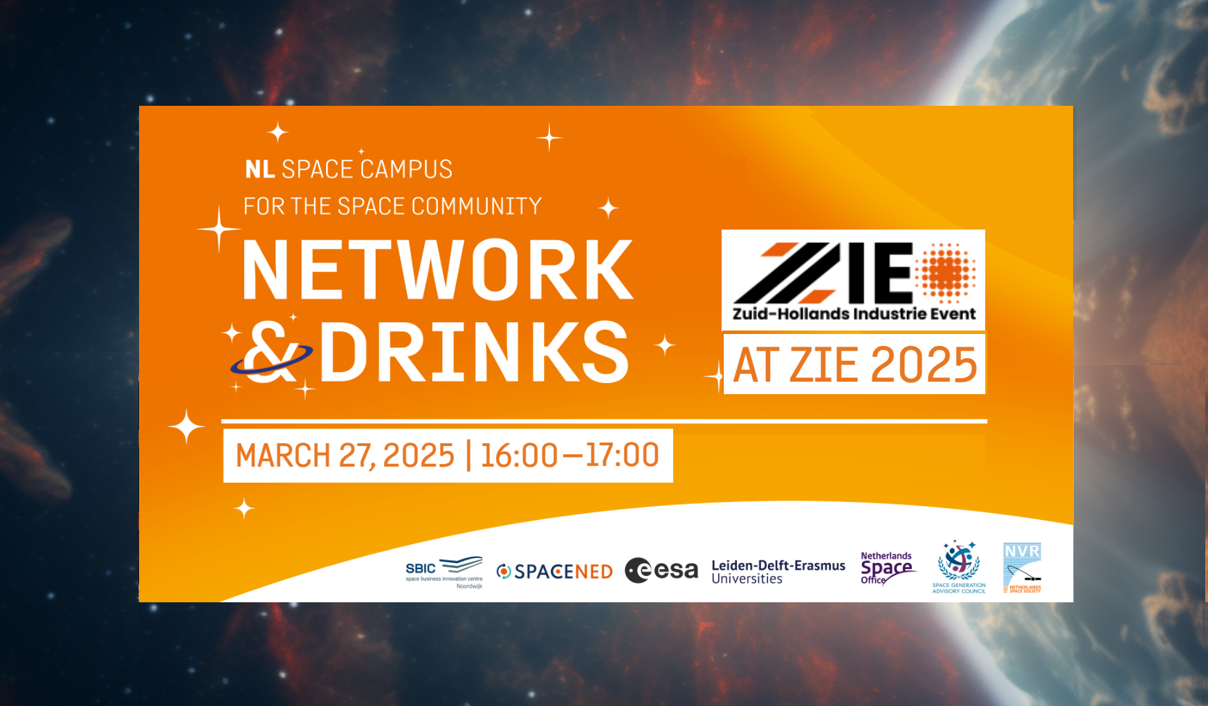 NL Space Campus Netowrk & Drinks at ZIE2025