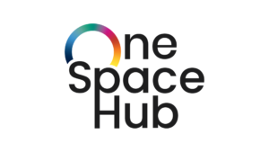 OneSpaceHub logo with rainbow arc