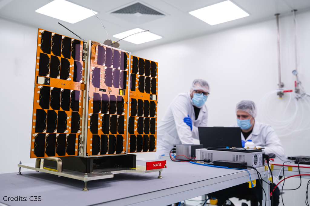 lab shot of Mauve cubesat platform 