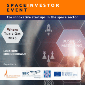 space investor event taking place at SBIC Noordwijk