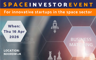 Space Investor Event on 16 Apr calling for participation (register by: 26 Mar)
