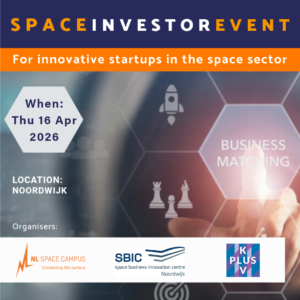 space investor event taking place at SBIC Noordwijk