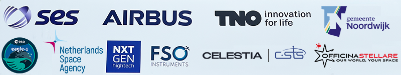 consortium partners on optical ground station banner