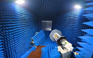 interior of anechoic chamber