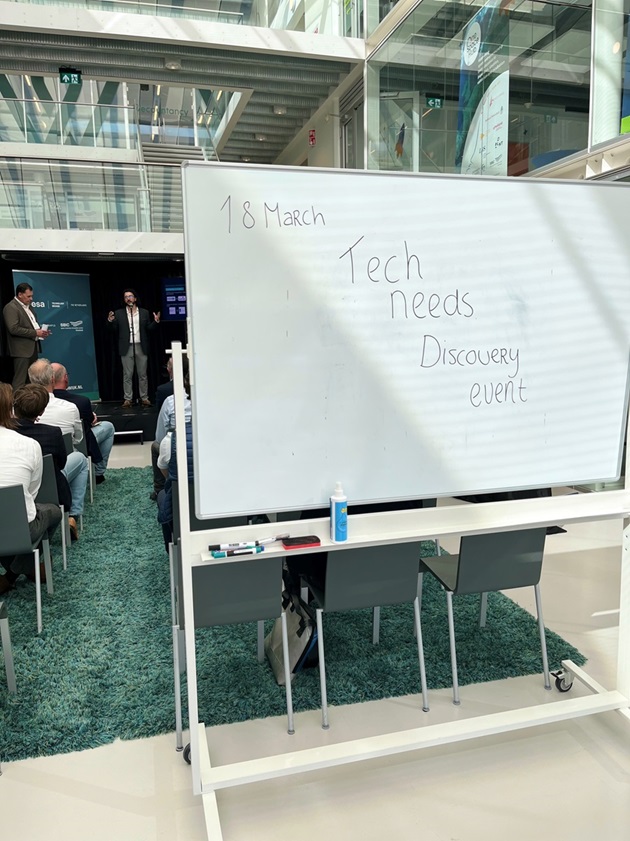 display panel with event name during presentations