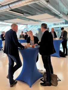 space and non-space business professionals during the matchmaking session