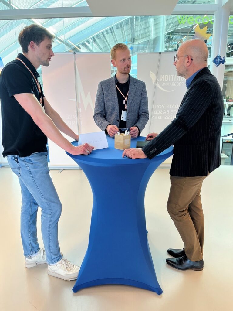 space and non-space business professionals during the matchmaking session