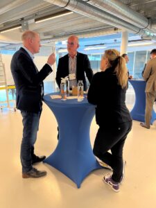 space and non-space business professionals during the matchmaking session