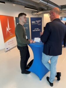 space and non-space business professionals during the matchmaking session