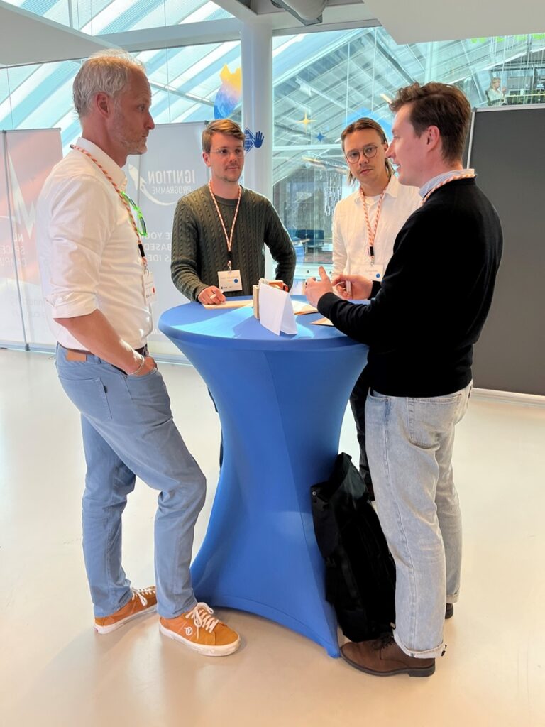 space and non-space business professionals during the matchmaking session