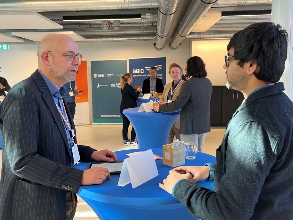 space and non-space business professionals during the matchmaking session