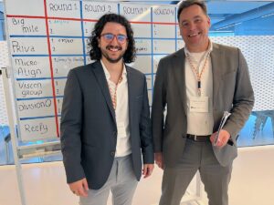 space and non-space business professionals during the matchmaking session