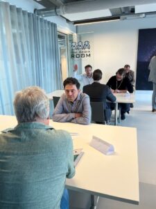 space and non-space business professionals during the matchmaking session