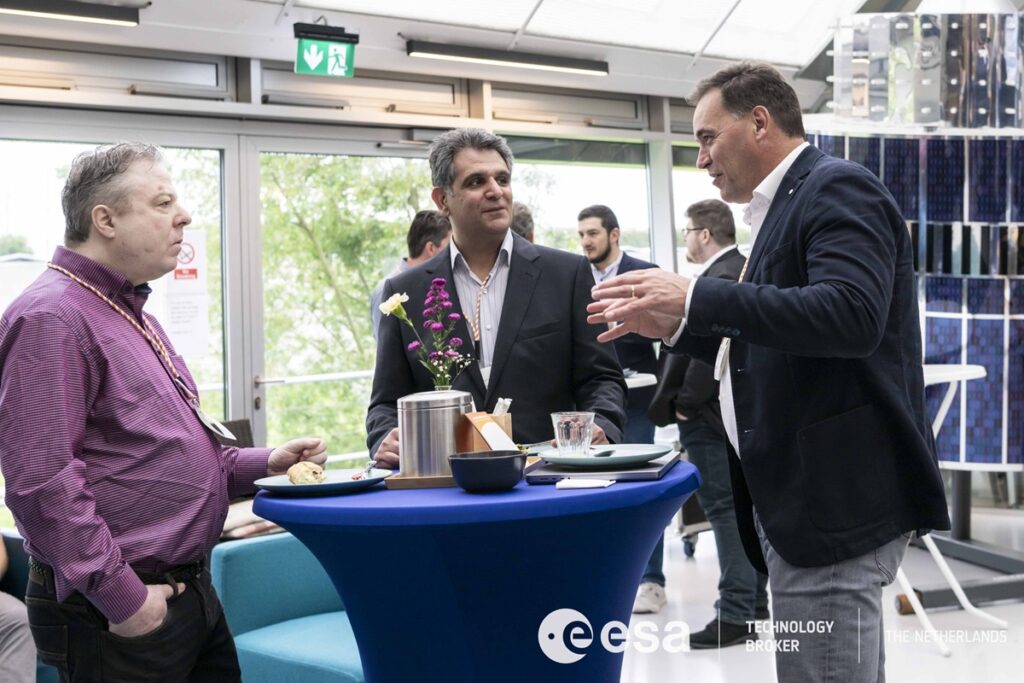 space and non-space business professionals during the networking session