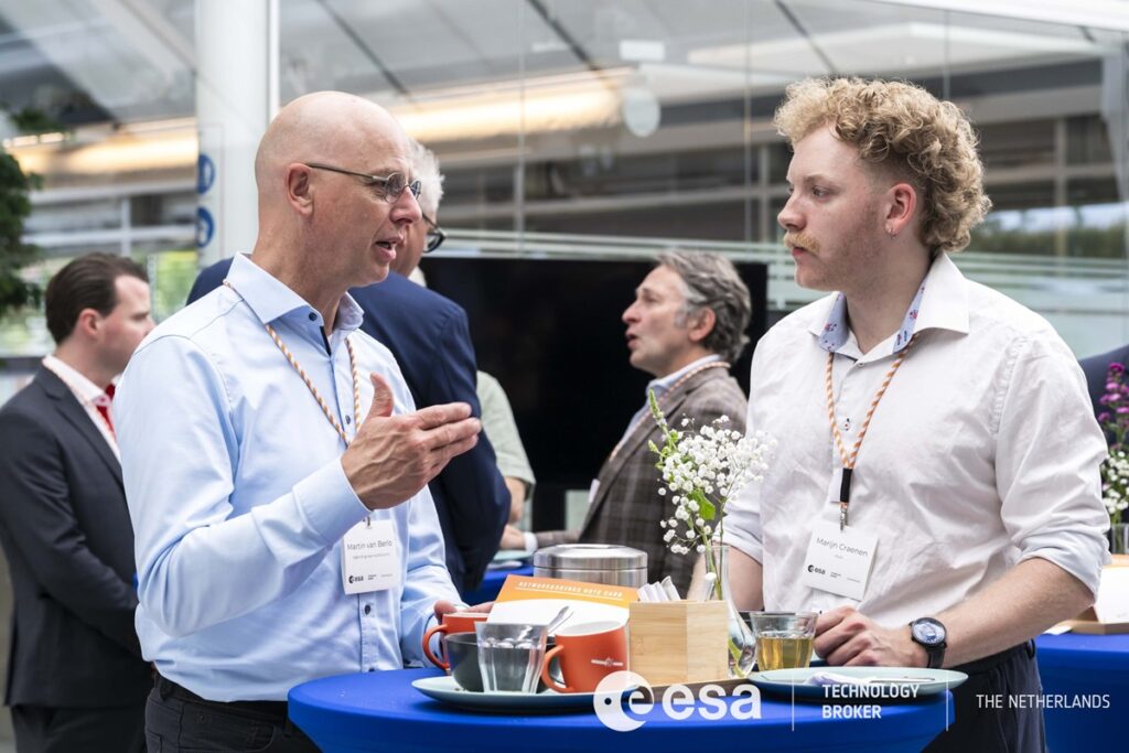 space and non-space business professionals during the networking session