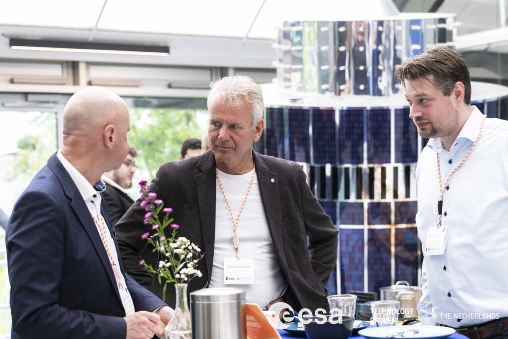 space and non-space business professionals during the networking session