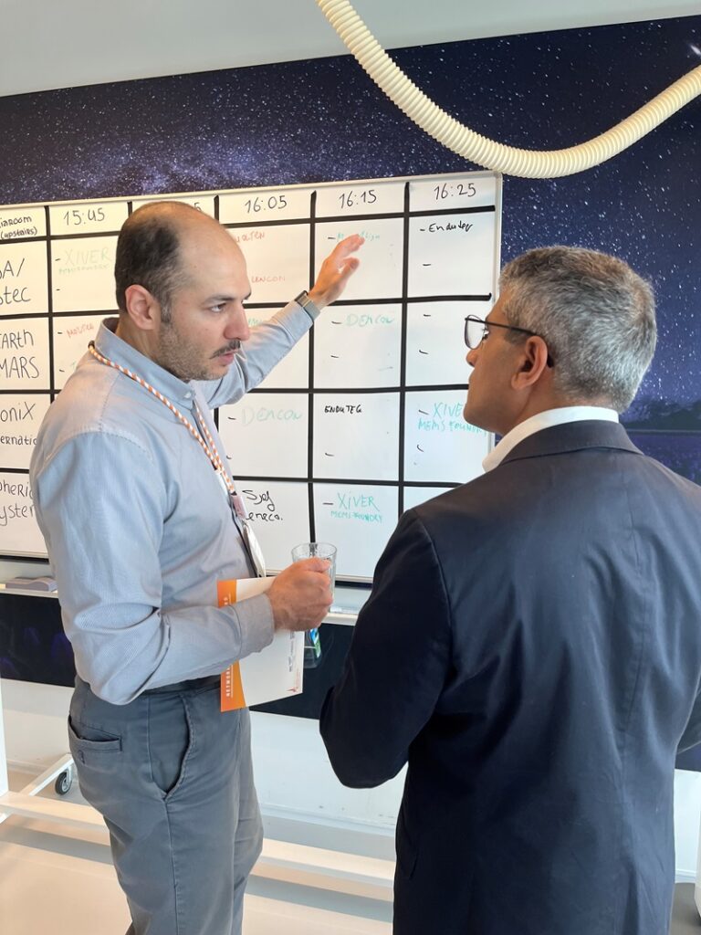 space and non-space business professionals during the matchmaking session