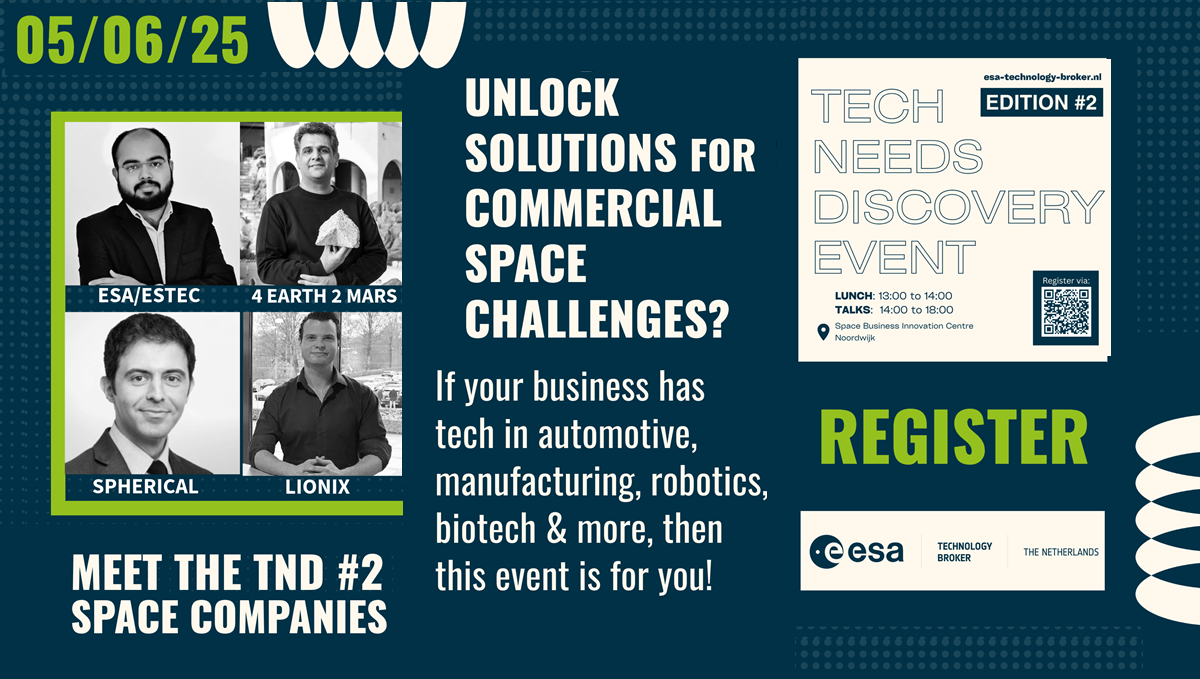speakers for the ESA broker tech needs discovery event 