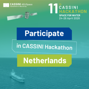 CASSINI Hackathon Space for Water 2026 promo banner for Dutch heat