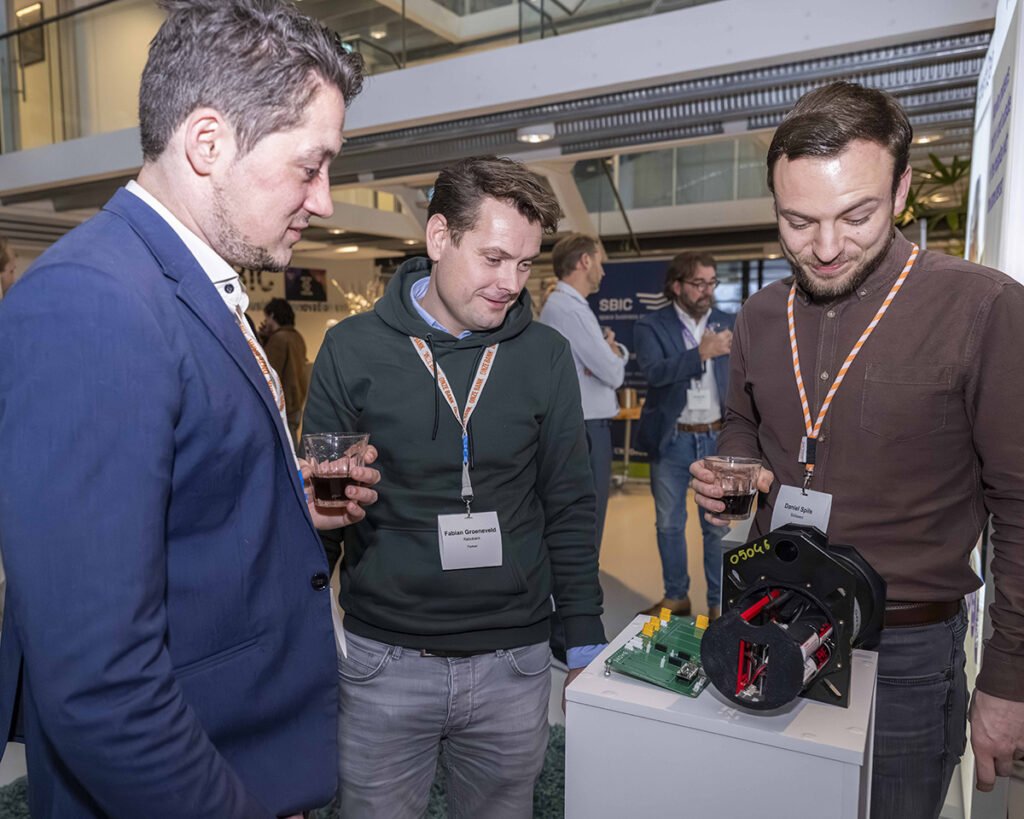 space and business professionals in the atrium at SBIC Noordwijk