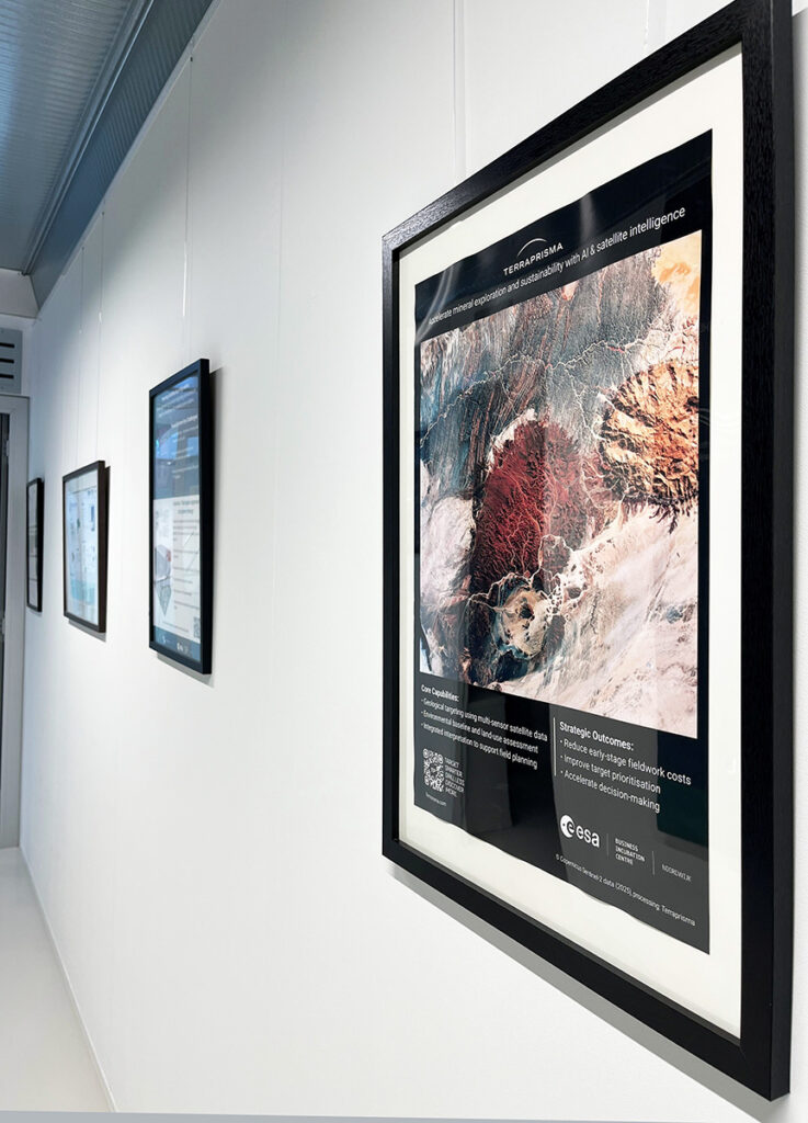 ESA BIC Noordwijk info displays for space tech innovations