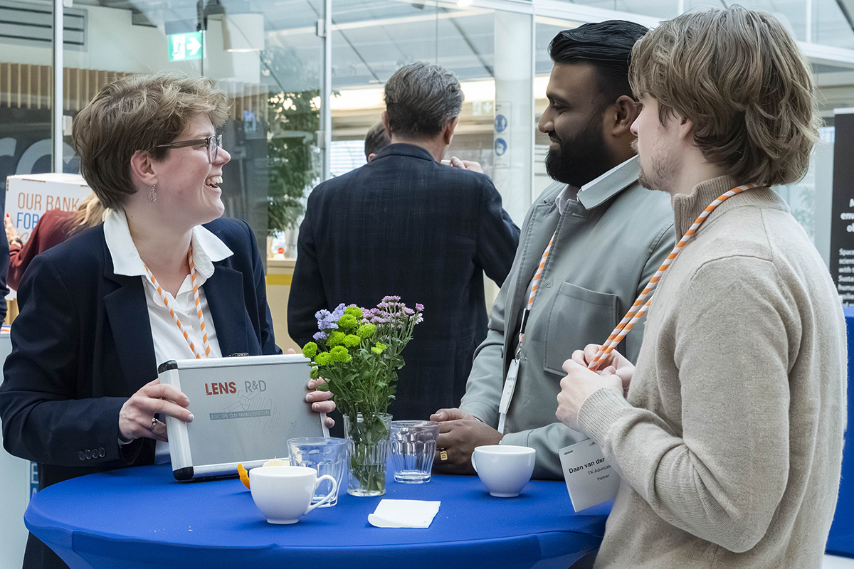 space and business professionals in the atrium at SBIC Noordwijk
