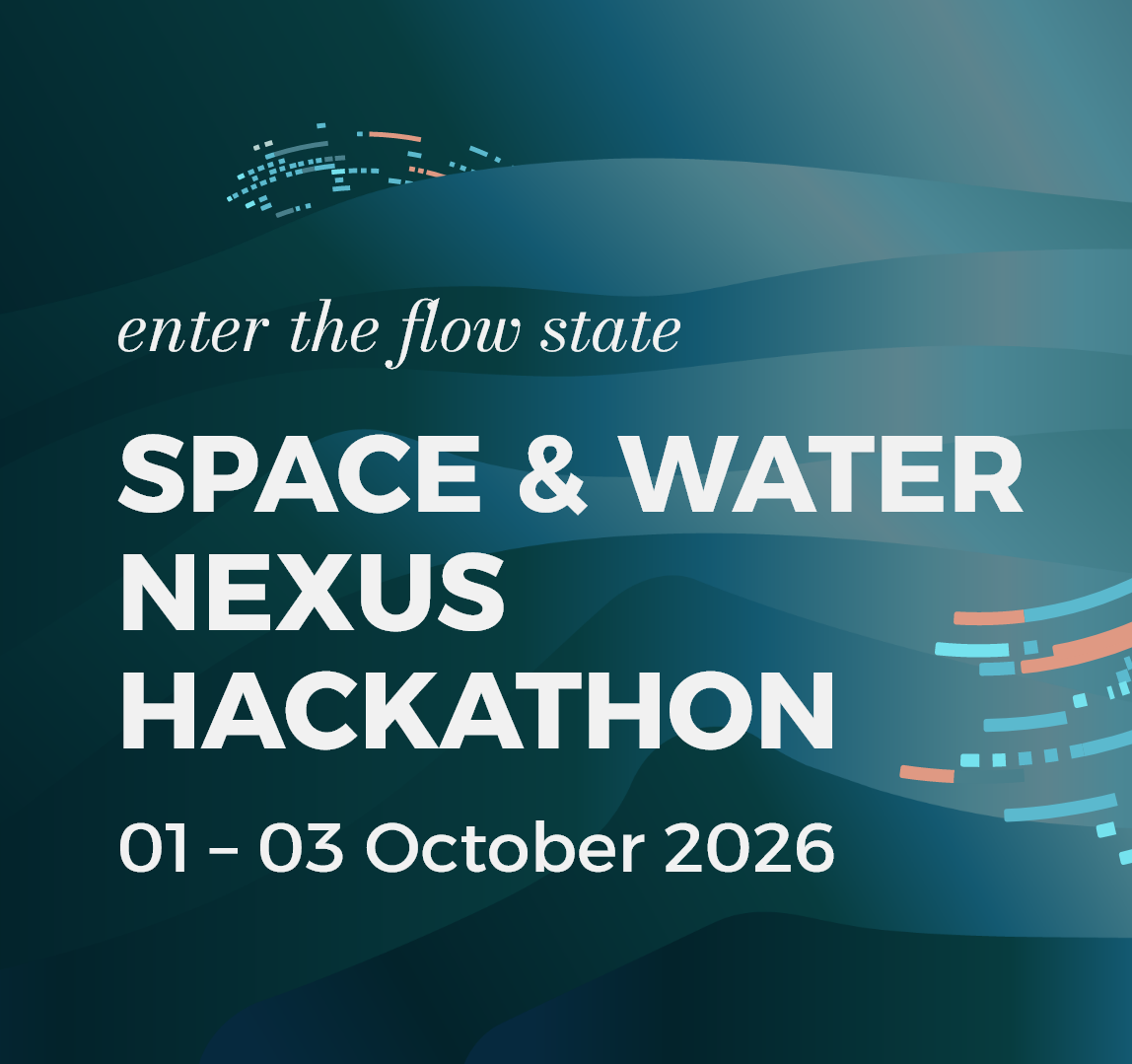 Hackathon taking place on 1 to 3 Oct 2026 hackathon promo visual with focus on water calling for participants