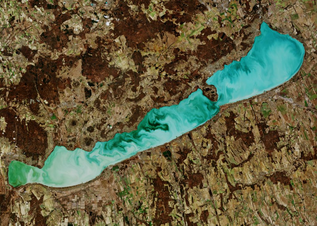Earth Observation - lake in Hungary