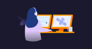 illustration of satellite operator using Ecosmic SAFE plug-in