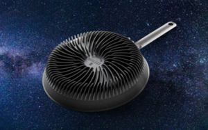 space-tech inspired pan on starry background