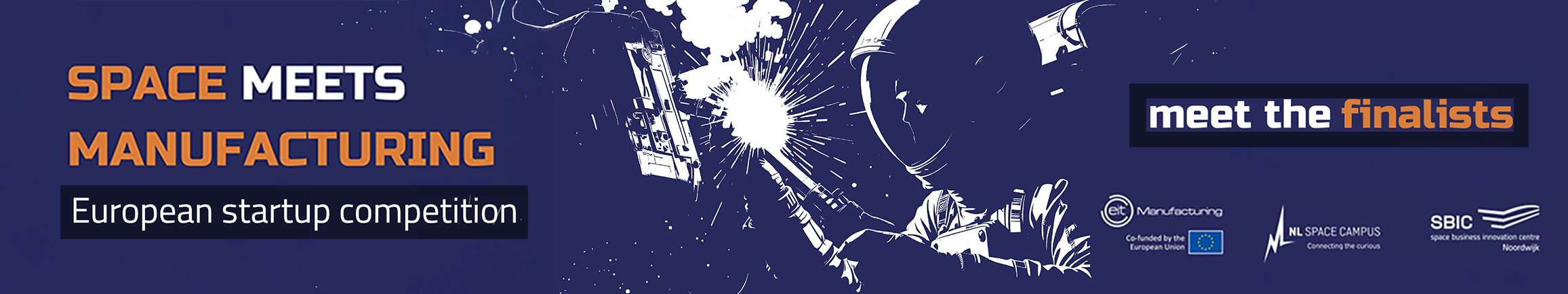 Space Meets Manufacturing Startup Competition promo visual calling for participants