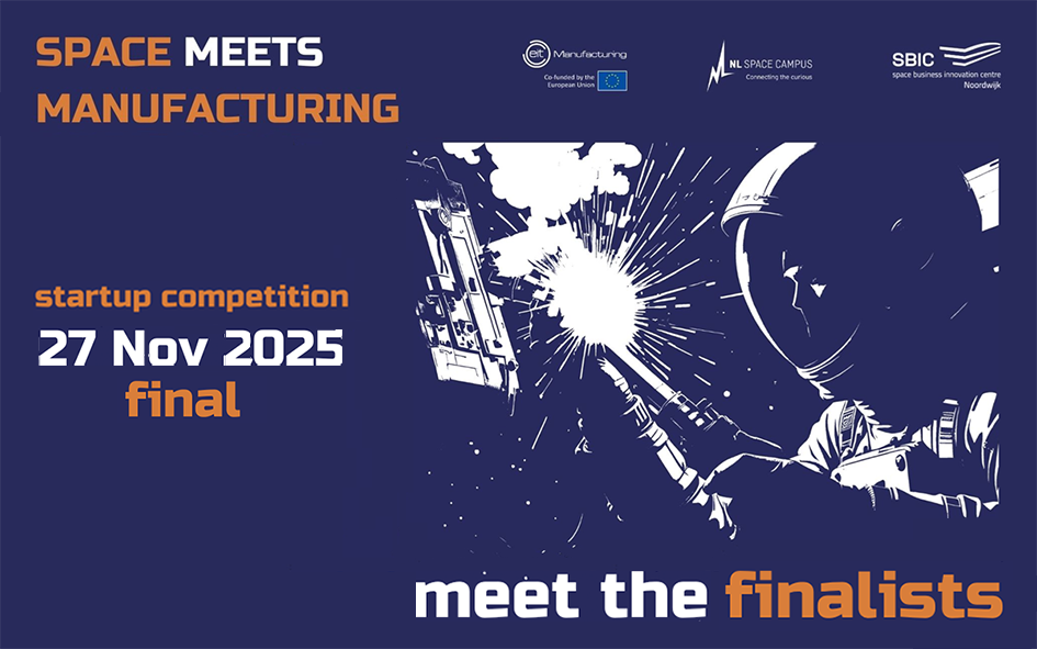 Space Meets Manufacturing startup competition promo visual