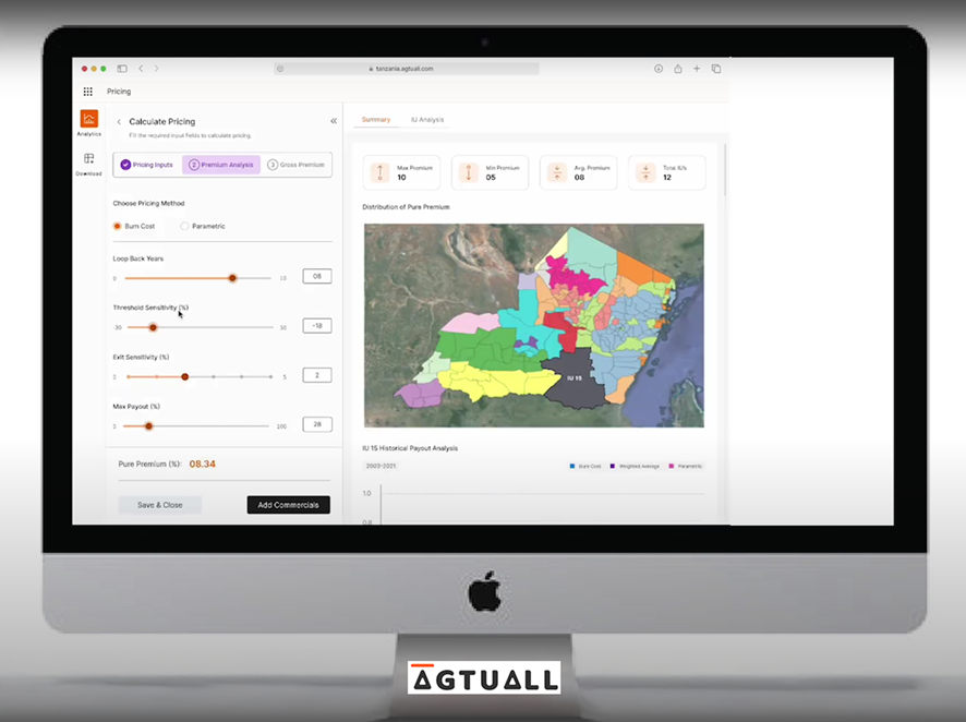 computer screen with data display