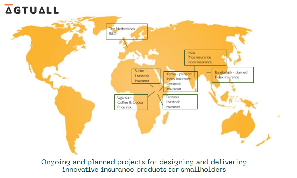 map of the world with product distribution