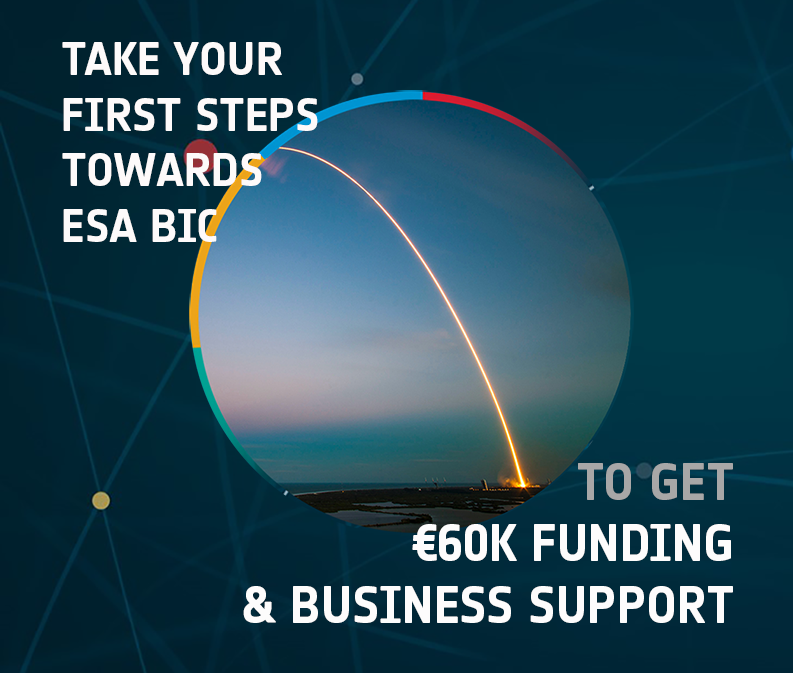 Launch your idea rocket launch on open call for ideas visual for ESA BIC Noordwijk