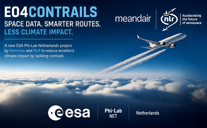 illustration of aeroplane with contrails above the clouds