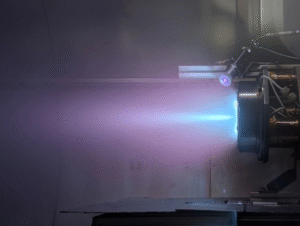 purple-hued plasma plume