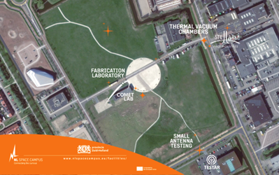 Visit antenna testing facility and other labs on NL Space Campus (facilities tour: 12 May)