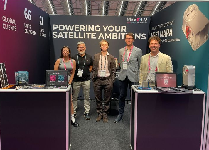 revolv space team at exhibition stand