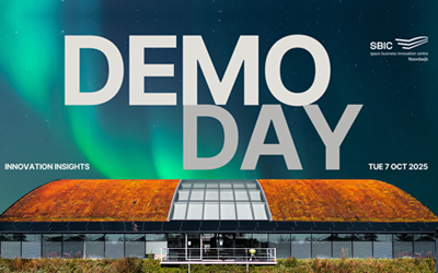 blue-green sky over SBIC Noordwijk building on promo for Demo Day 2025