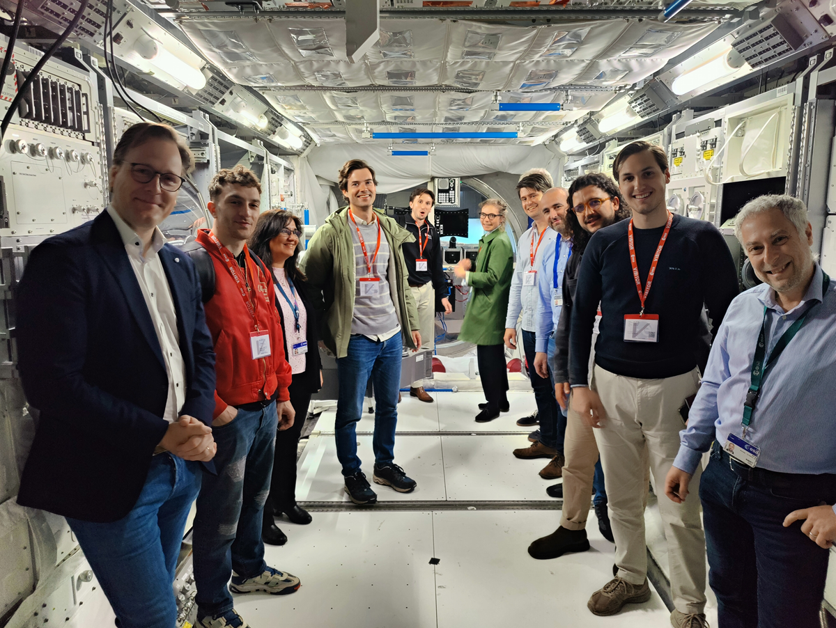 space business professionals on tour of ESA ESTEC