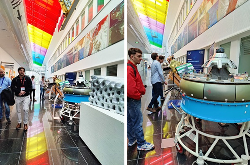 space business professionals on labs tour of ESA ESTEC