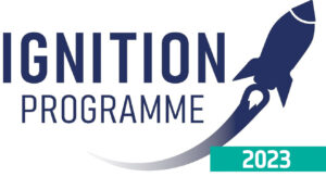 rocket launching in the logo of Ignition Programme 2023
