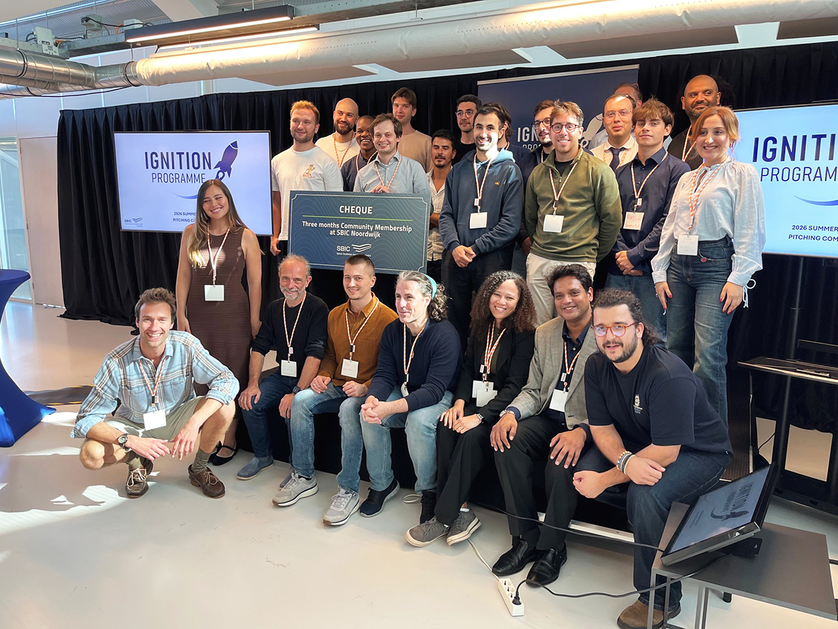 space business professionals graduating from pre-incubation programme at SBIC Noordwijk